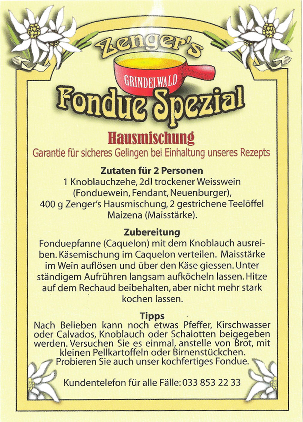 Fondue "Hausmischung"